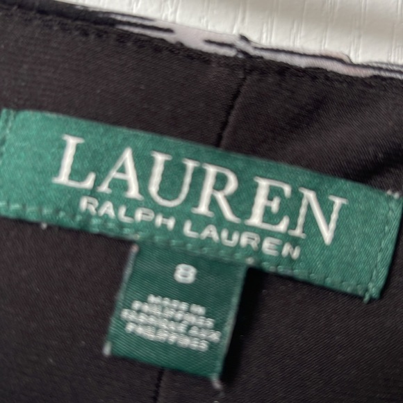 RALPH LAUREN black and white lined dress - Picture 2 of 3